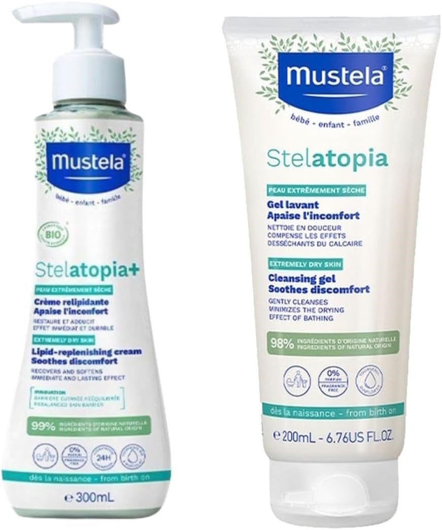 Mustela Stelatopia Lipit Yenileyici Krem 300 ml Stelatopia Şampuan 200 ml