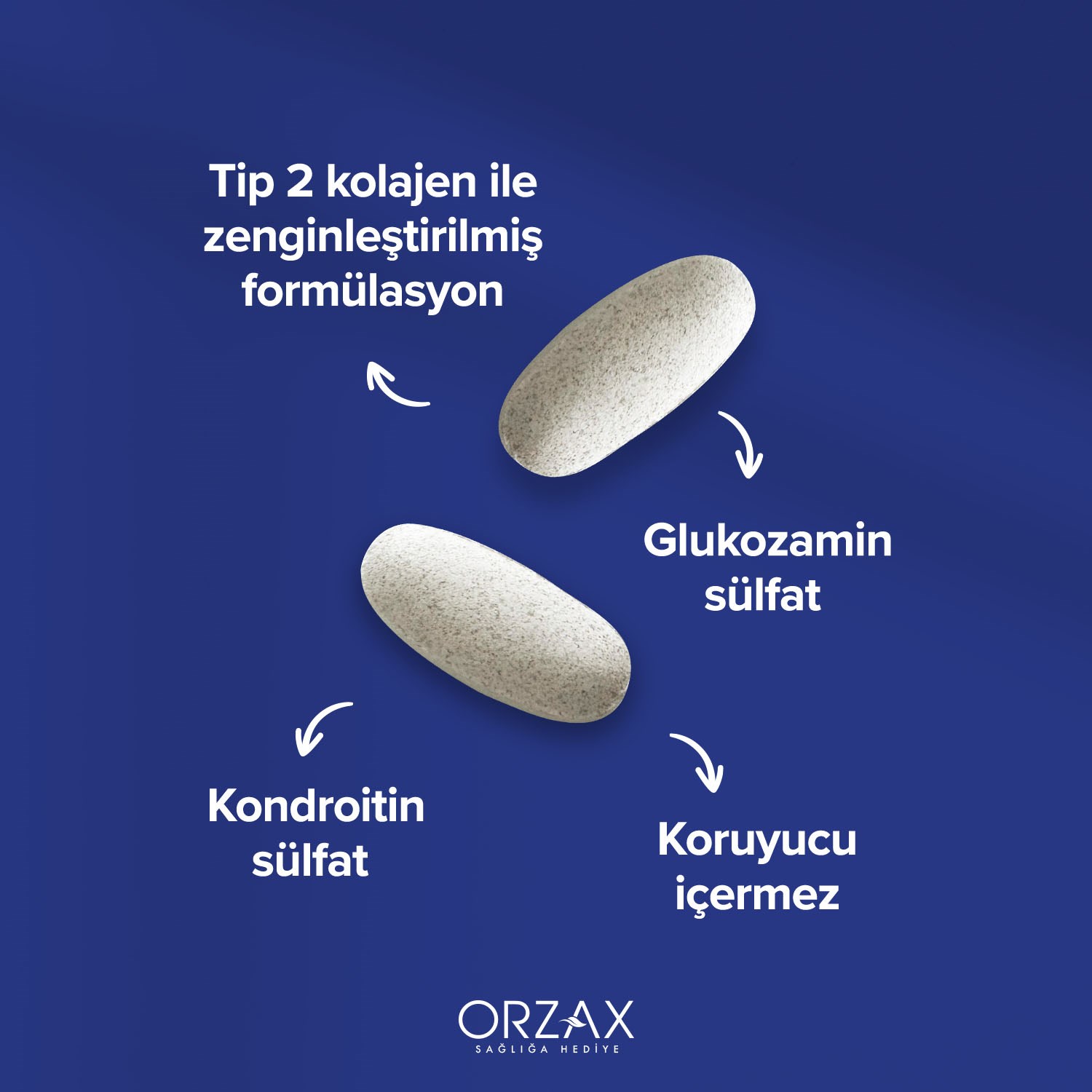 Ocean Glucosamine Complex 1 Alana 1 Hediye Takviye Edici Gıda 120 Tablet