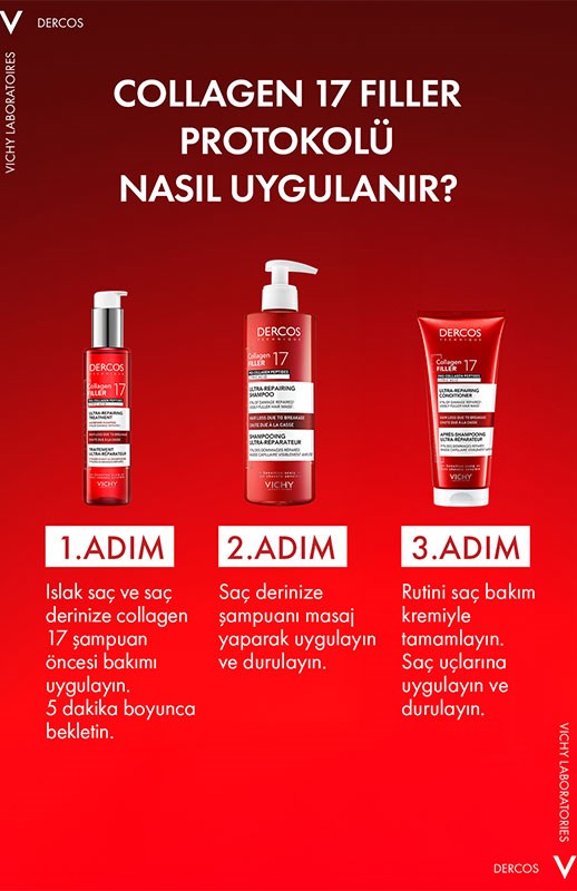Vichy Dercos Collagen 17 Filler Saç Bakım Kremi 200 ml