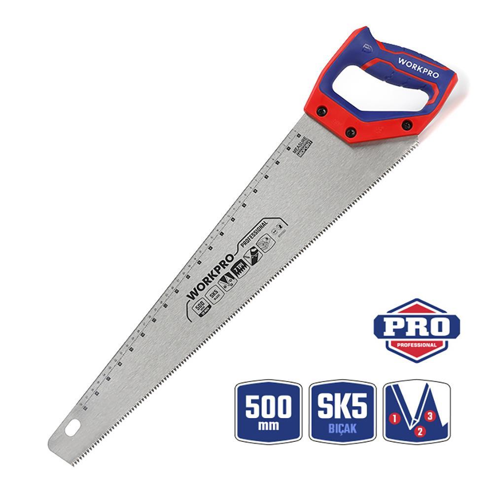WORKPRO WP215007 500mm SK5 7 TPI Ağır Hizmet Tipi El Testeresi