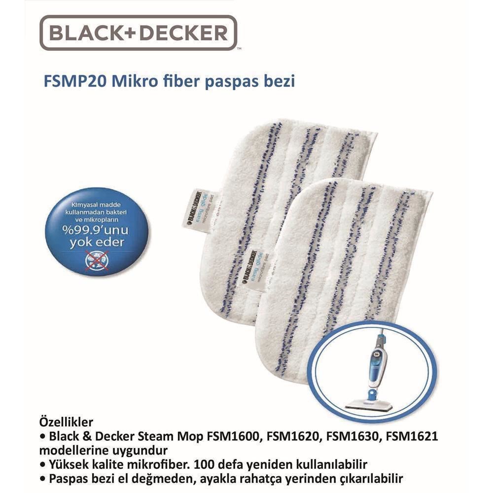 Black-Decker FSMP20 Mikro Fiber Paspas Bezi