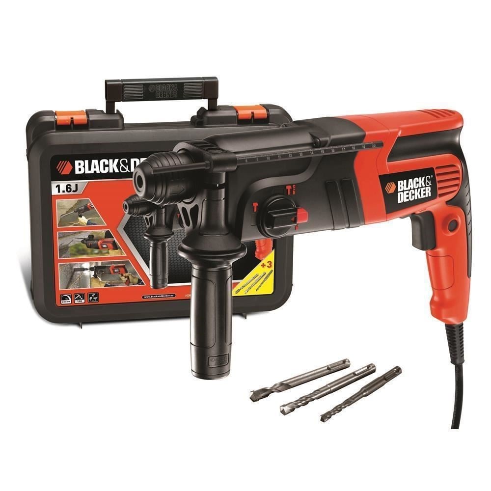 Black-Decker KD860KA 600Watt 1.6J SDS-Plus Kırıcı/Delici