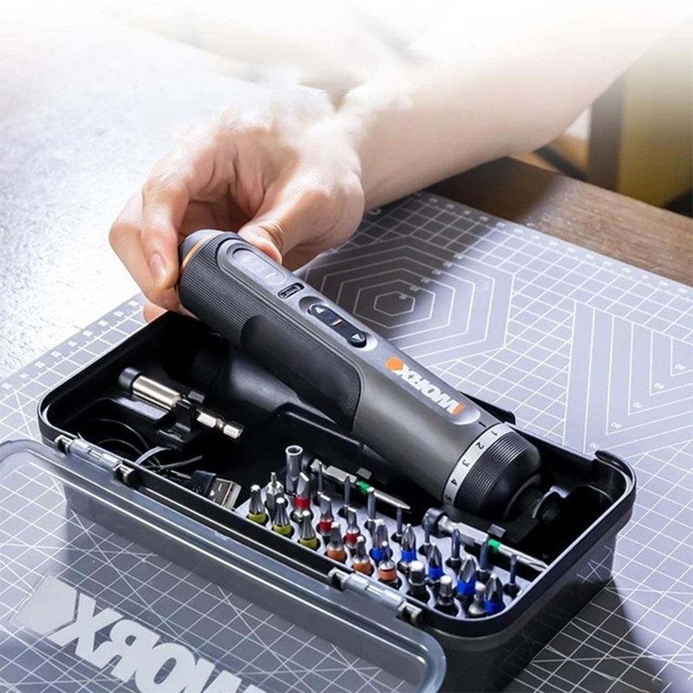 WORX WX242 4Volt/2.0Ah. Li-ion Akıllı Tork Ayarlı Şarjlı Tornavida + 30 ...