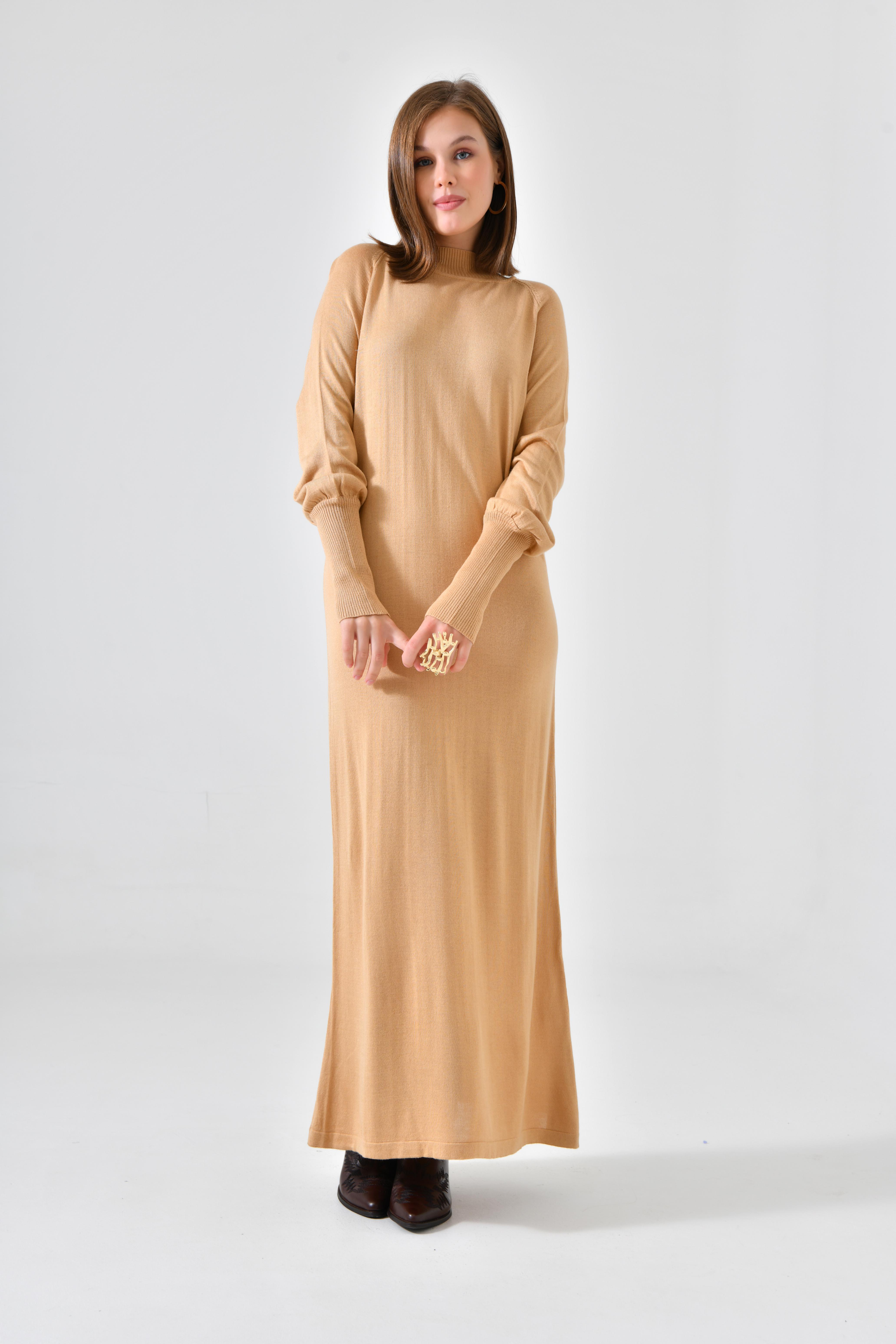 Firoy Kadın Düz Basic Tunik  Bisküvi