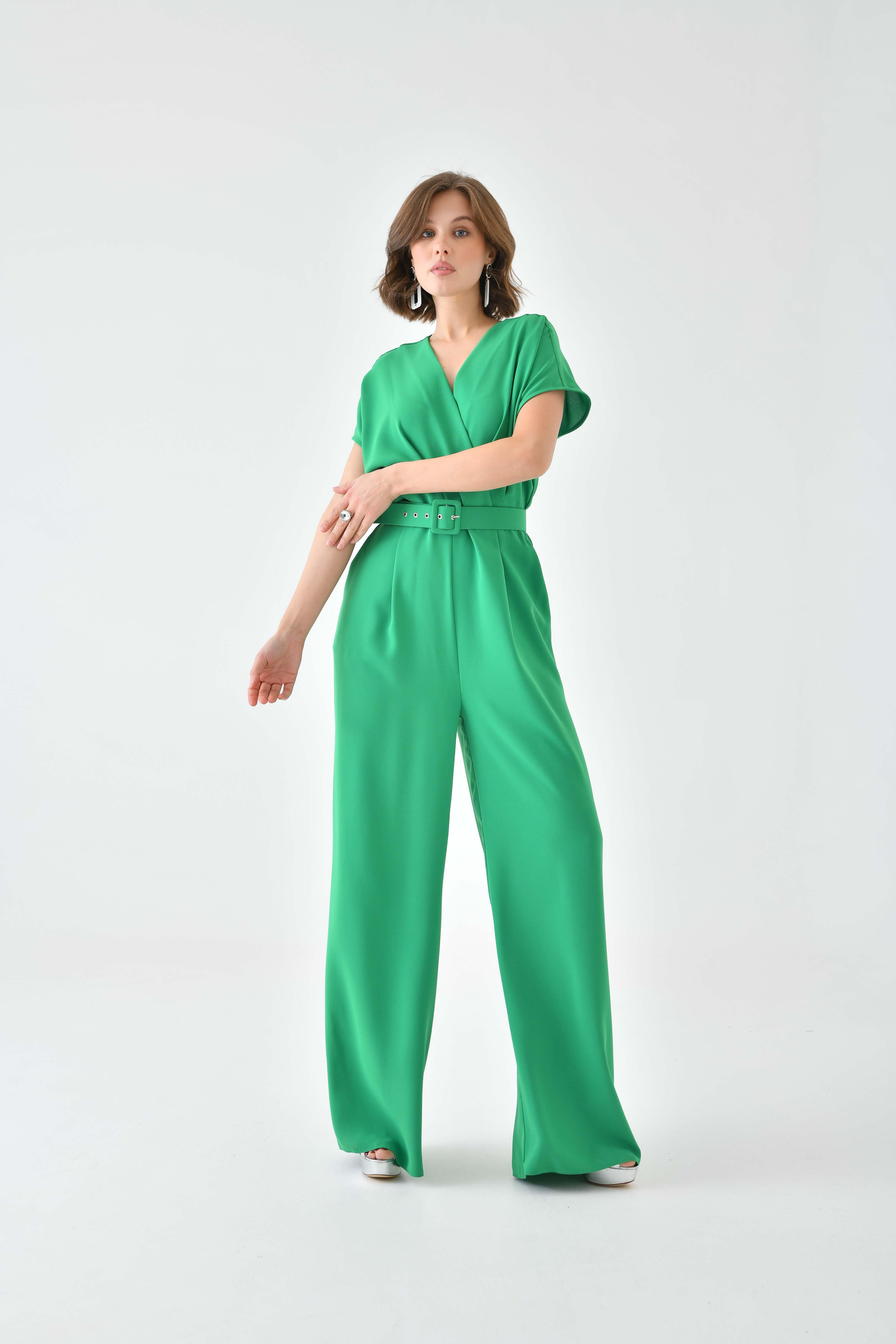 Firoy Kadın Kemerli Tulum  Benetton