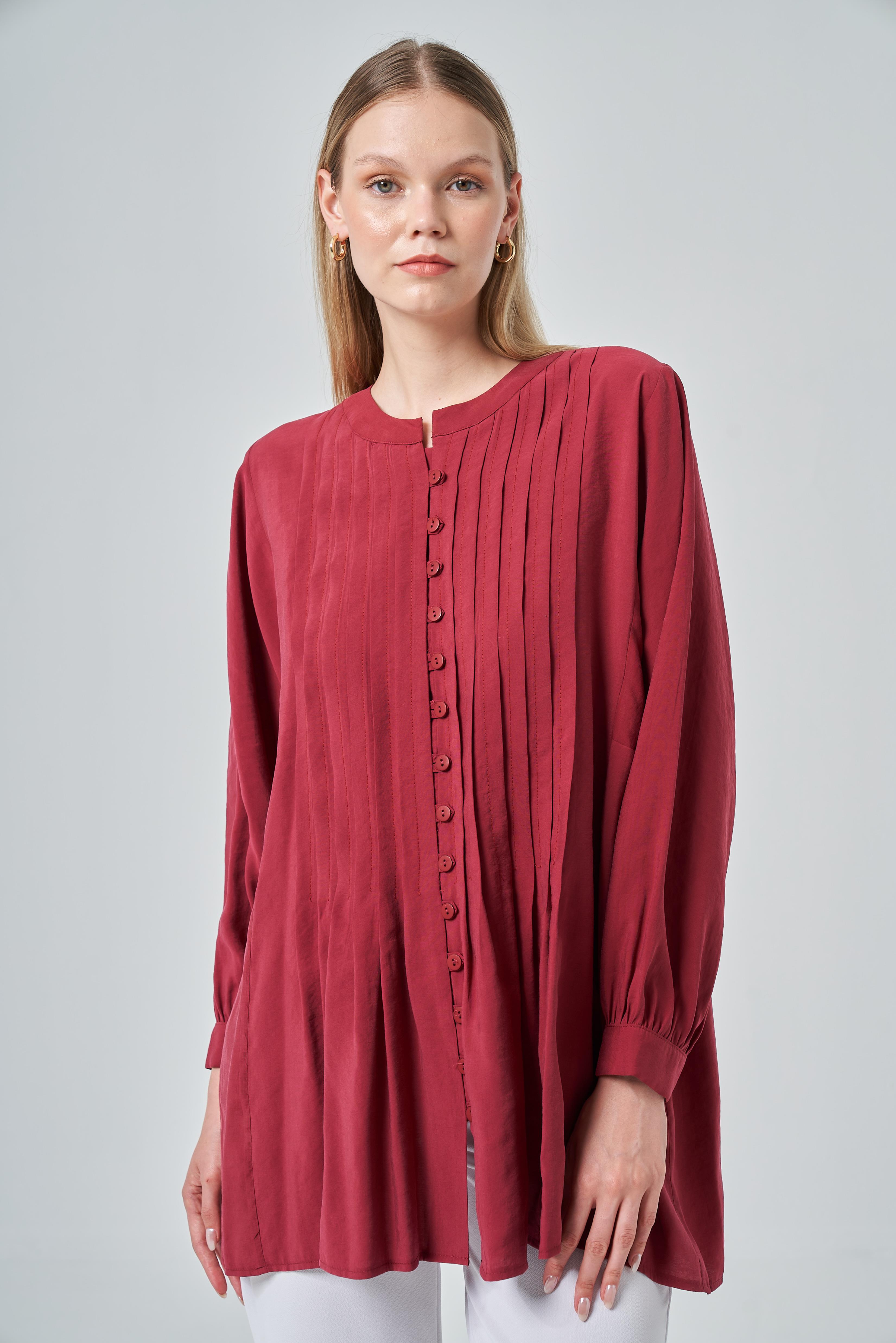 Firoy Kadın Tunik  Bordo
