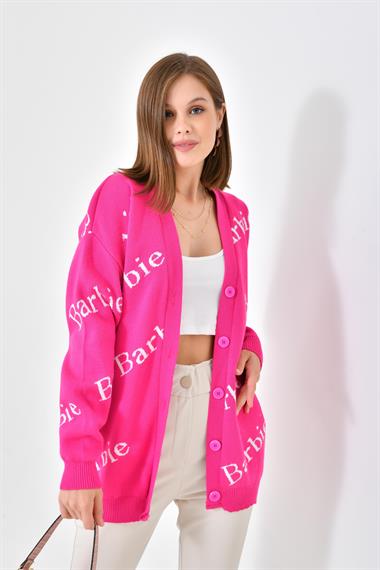 Firoy Kadın  Barbie Hırka  Fuşya