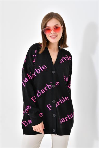 Firoy Kadın  Barbie Hırka  Siyah
