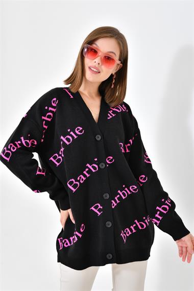 Firoy Kadın  Barbie Hırka  Siyah