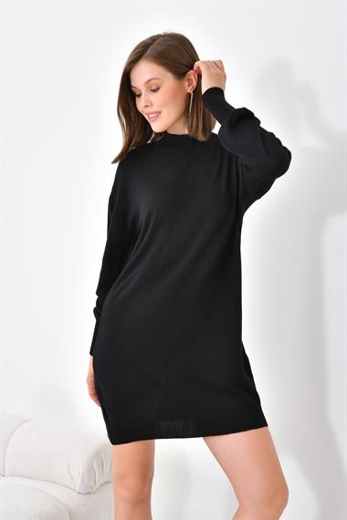 Firoy Kadın Basic Tunik  Siyah