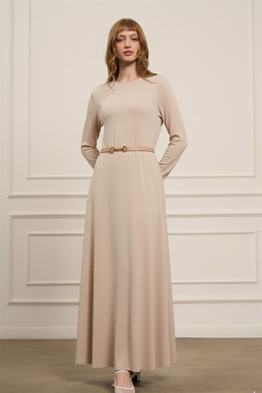 Firoy Kadın Elbise  Beige