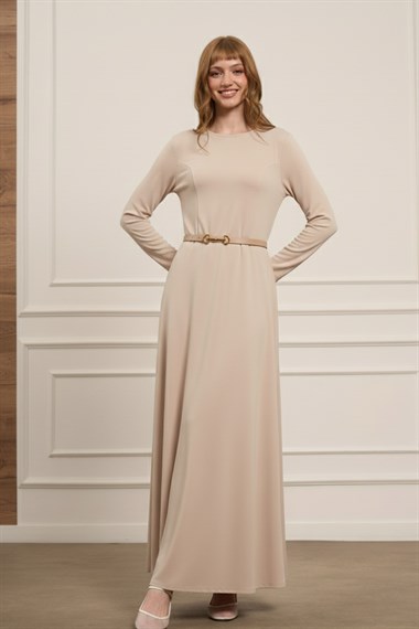 Firoy Kadın Elbise  Beige