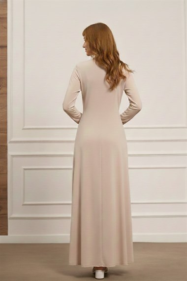Firoy Kadın Elbise  Beige