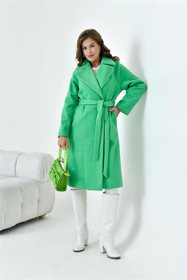 Firoy Kadın Geniş Yaka Kaban  Benetton