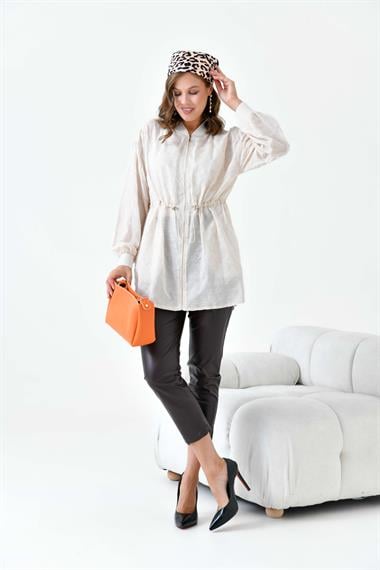 Firoy Kadın Kesme Cap  Beige