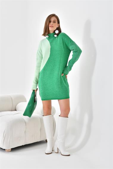 Firoy Kadın Oval Detaylı Tunik  Benetton