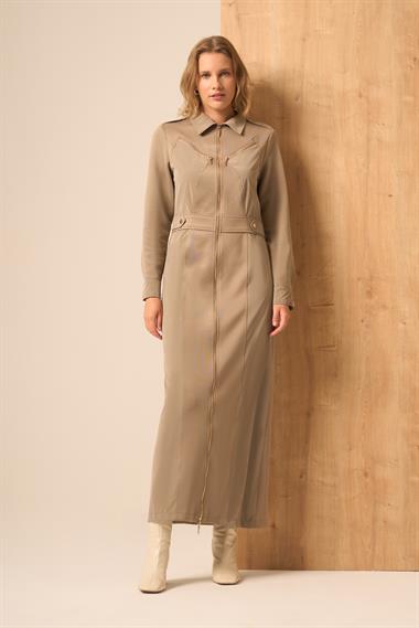 Firoy Kadın Safir Elbise  Beige