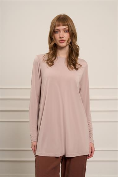 Firoy Kadın Uzun Kollu İçlik  Beige