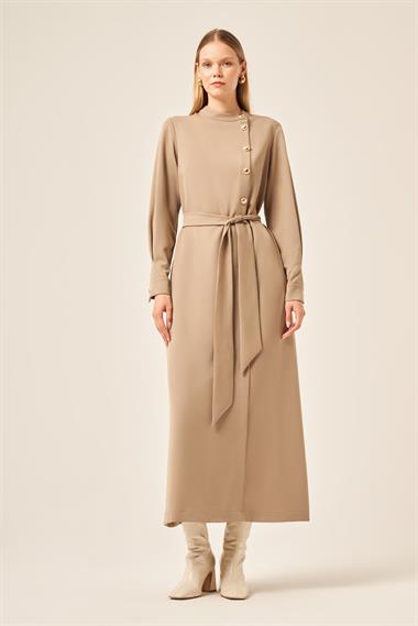 Firoy KADIN ZEUS ELBİSE  Beige