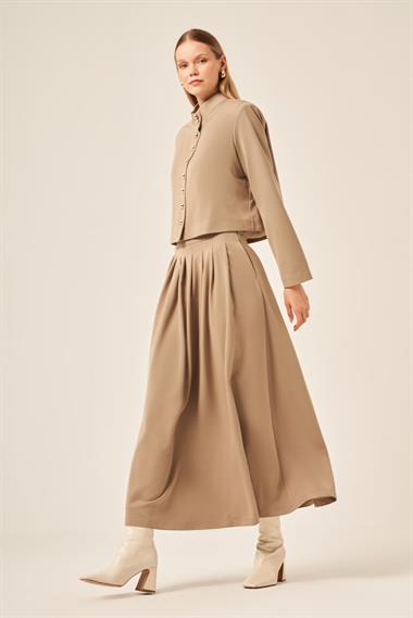 Firoy KADIN ZEUS  ETEKLİ TAKIM  Beige