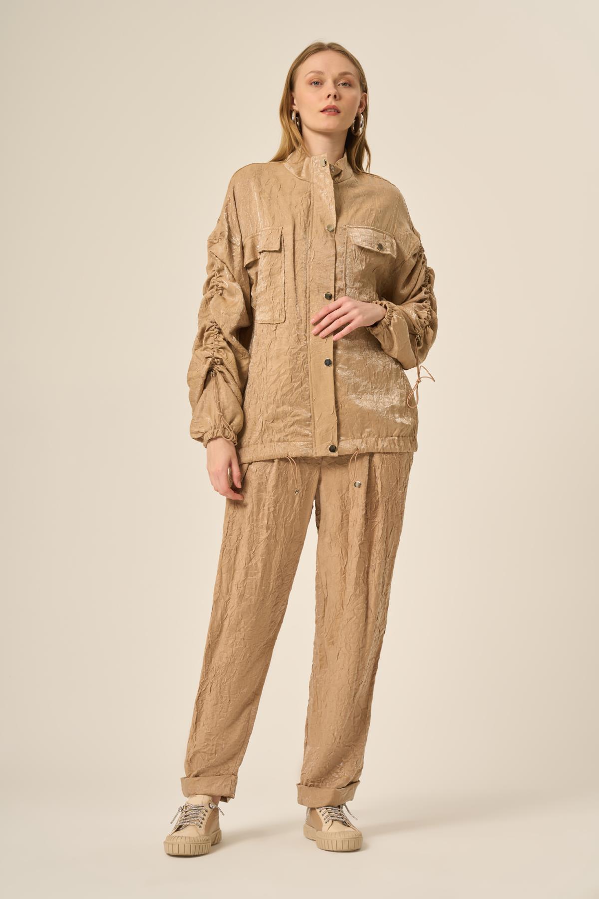 Firoy Kadın Craş Takım  Beige