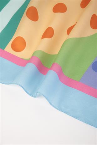 140x140cm Cotton Pareo Blue