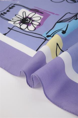 140x140cm Cotton Pareo Purple