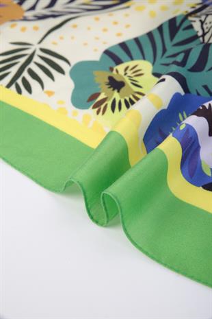 140x140cm Cotton Pareo Green