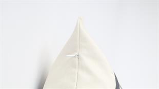 Ağaç Desenli Krem Kadife Yastık /Kırlent Kılıfı 48x48 cm