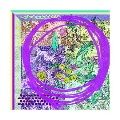 Aisa Twill Scarf Purple