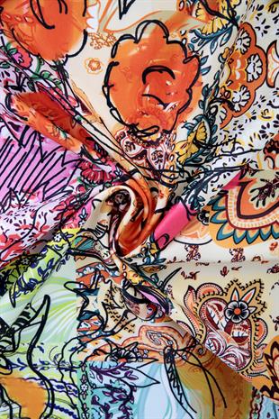 Aisa Twill Scarf Yellow