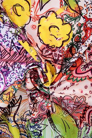 Aisa Twill Scarf Orange