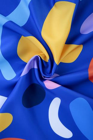 Aldina Twill Scarf Blue