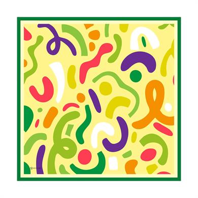 Aldina Twill Scarf Yellow