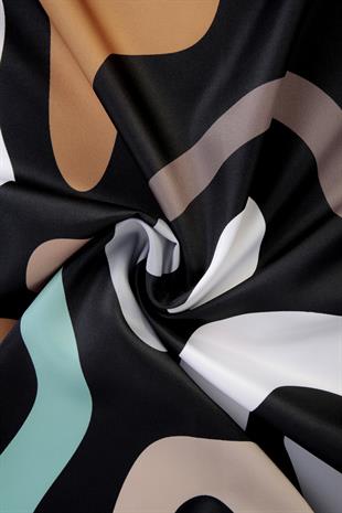 Aldina Twill Scarf Black