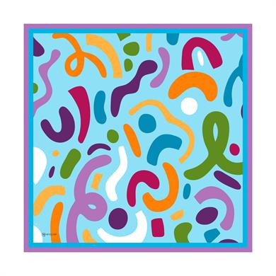 Aldina Twill Scarf Turquiose