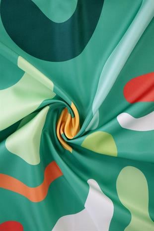 Aldina Twill Scarf Green