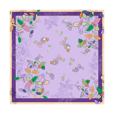 Alin Twill Scarf Purple