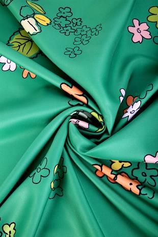 Alin Twill Scarf Green