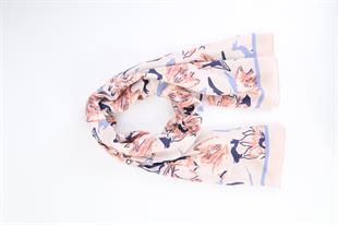 Bahar Desenli Somon Pamuklu Şal