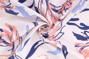 Bahar Desenli Somon Pamuklu Şal