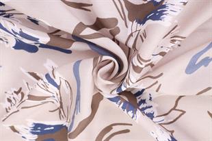 Bahar Desenli Vizon Pamuklu Şal