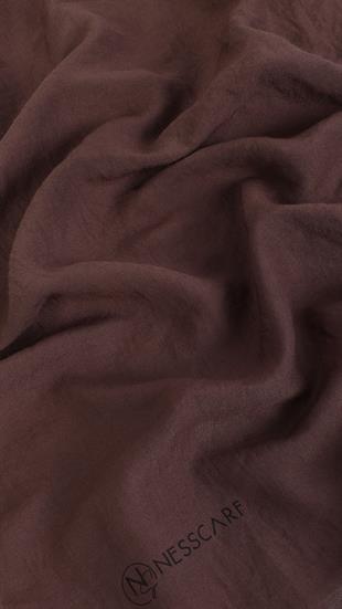 Bawal Düz Renk Kahverengi Şal 70x190