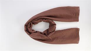 Bawal Düz Renk Kahverengi Şal 70x190