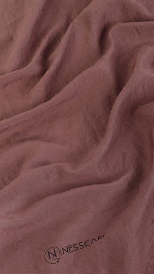 Bawal Düz Renk Kahverengi Şal 70x190