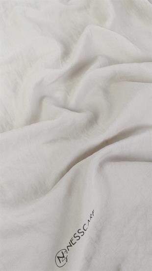 Bawal Düz Renk Krem Şal 70x190