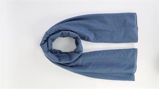 Bawal Düz Renk Mavi Şal 70x190