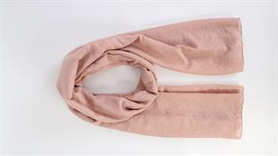 Bawal Düz Renk Pudra Şal 70x190