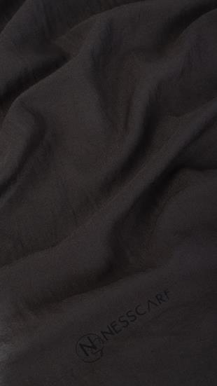 Bawal Düz Renk Siyah Şal 70x190