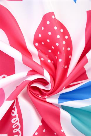 Bee You Twill Scarf Beyaz